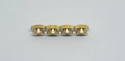 Set 4 Messing HT Terminal Zündkerzen Rändelschrauben Vintage Austin 7 Chummy - Bild 1 von 3