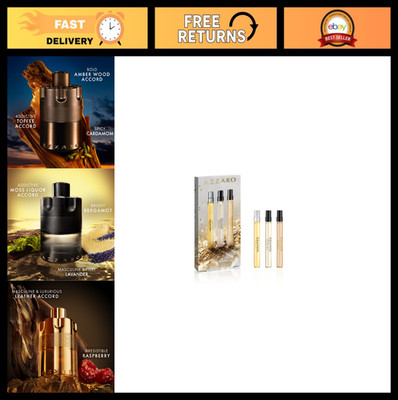 Men's Cologne Discovery Set - 3-Piece EDP & EDT Gift Set - $105 Value, Intense F