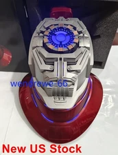 IN US!! Iron Man MK5 Helmet Base Stand 5.2 Bluetooth Speaker LED Breathing Light