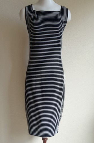 Max Studio Midi Tank  Dress Stripe Size M
