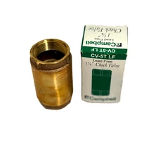 CAMPBELL CV-5T LF 1-1/4" CHECK VALVE