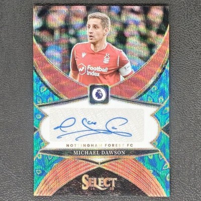 Michael Dawson Nottingham Forest Soccer 2024 Panini Select Signatures Peacock C