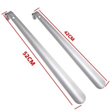 52cm Extra Long Handle Shoe Horn Stainless Steel Metal Shoes Remover Shoehorn US