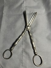 Antique Grape Shears Vine Scissors Silver Plate 7  Long