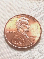 2008-d/P Lincoln Memorial Red BU Misaligned Die RPM DDO Strike Thru Variety 