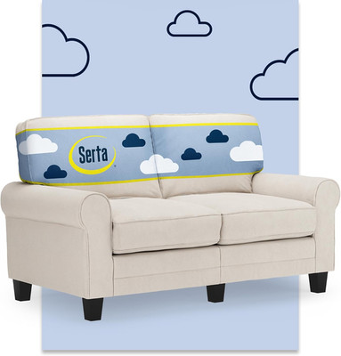 Copenhagen 61'' Rolled Arm Sofa, Easy Care Polyester, Soft Pillow Back, Pocket Co