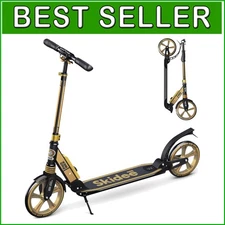 Ergonomic Kick Scooter with Folding Design & Anti-Shock Wheels for Smooth Rides