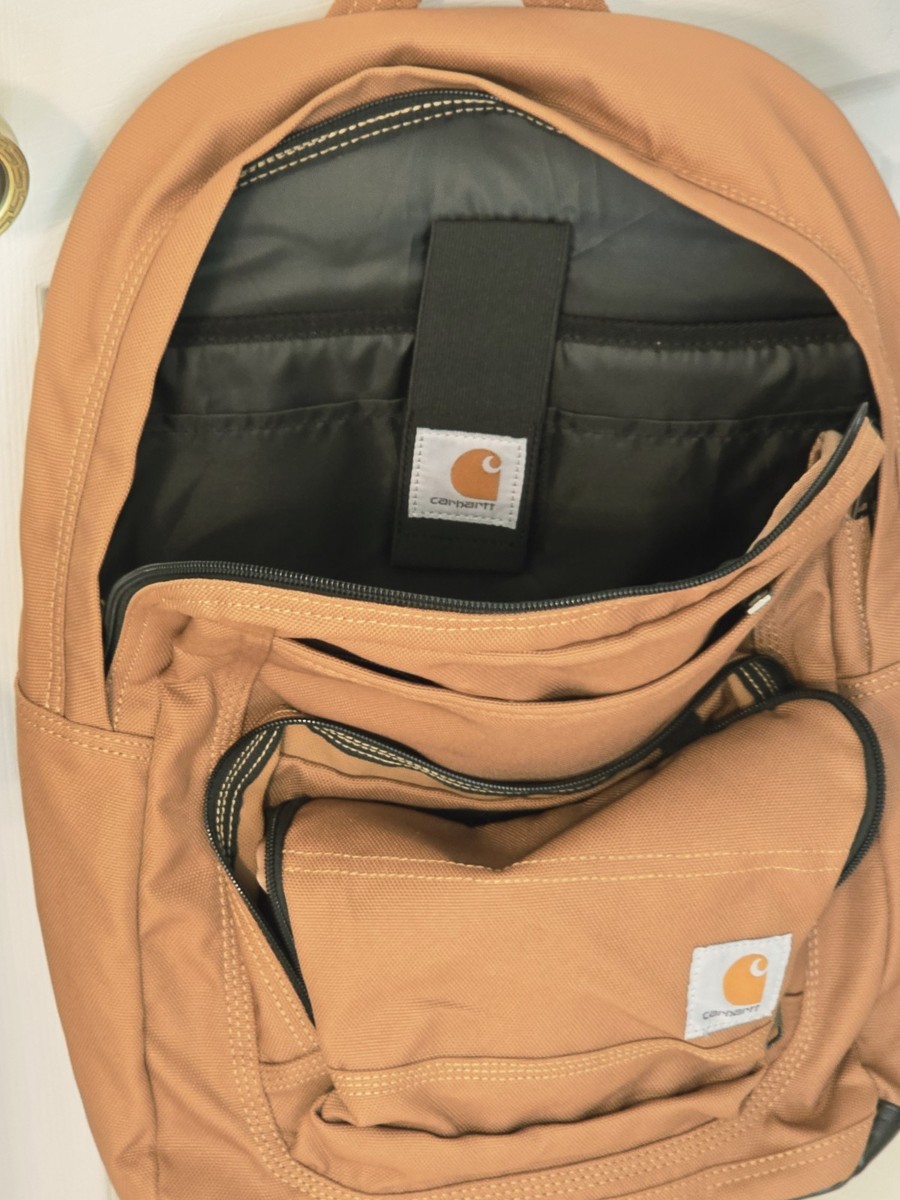 carhartt leather backpack Carhartt Legacy Backpack brown Canvas leather bottom work backpack