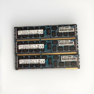 SK Hynix 8GB DDR3 12800MHz 2Rx4 ECC Registered DIMM Server Memory (Lot Of 3)