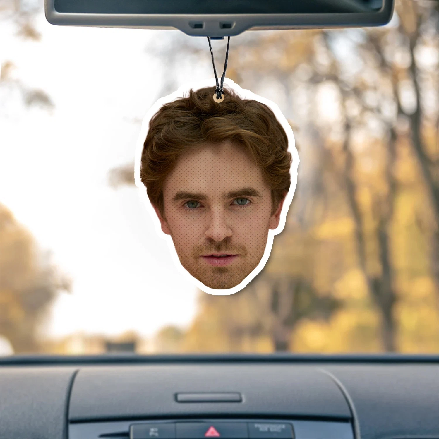 Freddie Highmore Unscented Hanging Car Air Freshener Freshie