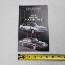 1983 Mopar Accessories Brochure - Vintage Chrysler Advertising Booklet
