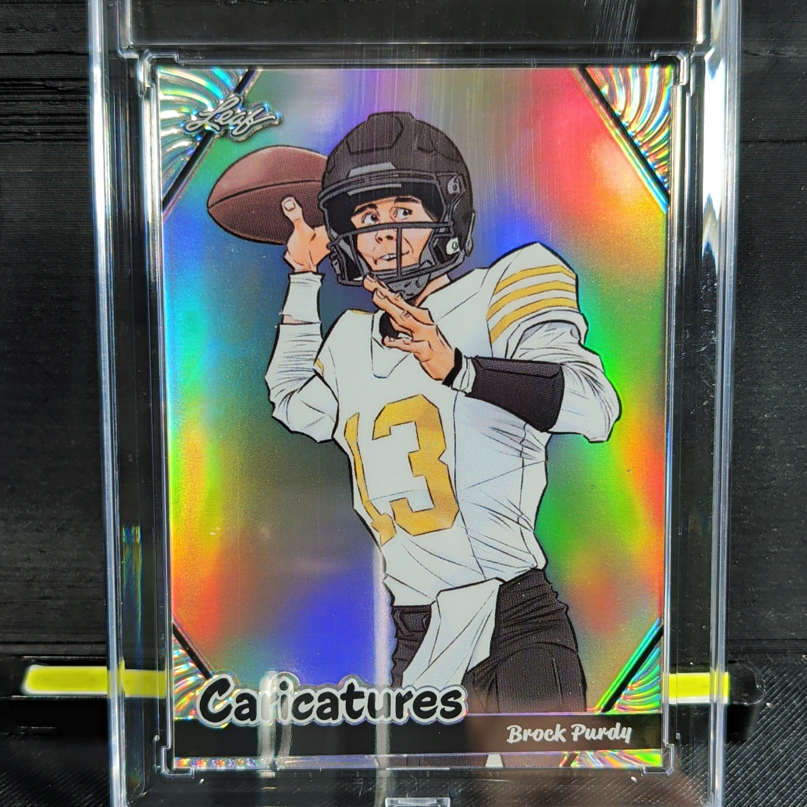 Leaf 2024 Caricatures Brock Purdy #C-04 61/99 Base Set 49ers Football