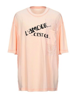 New MAISON MARGIELA 10 L'AMOUR C'EST CA LACE-Appliqued Cotton T-Shirt 48