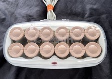 Conair Ion Shine Hot Rollers 12 Jumbo Soft Rollers w/Clips CHV14IX Cleaned