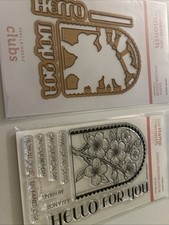 NEW Spellbinders Clear Stamps Die of the Month Aug 2024 COLORFUL EXPRESSIONS