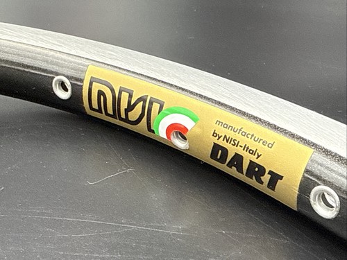 PAR de llantas de bicicleta de montaña Nisi DART 26" 36 orificios cubierta clásicas MTB 450 gramos - Imagen 4 de 5