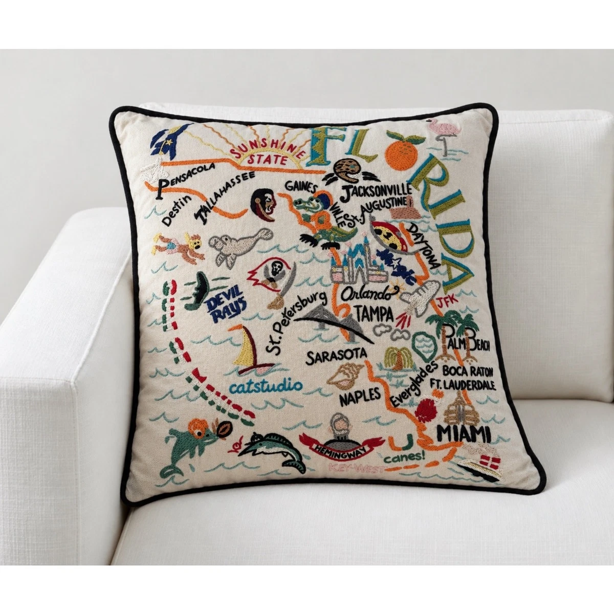 25+ catstudio Embroidered Home Décor Pillows for sale | Updated