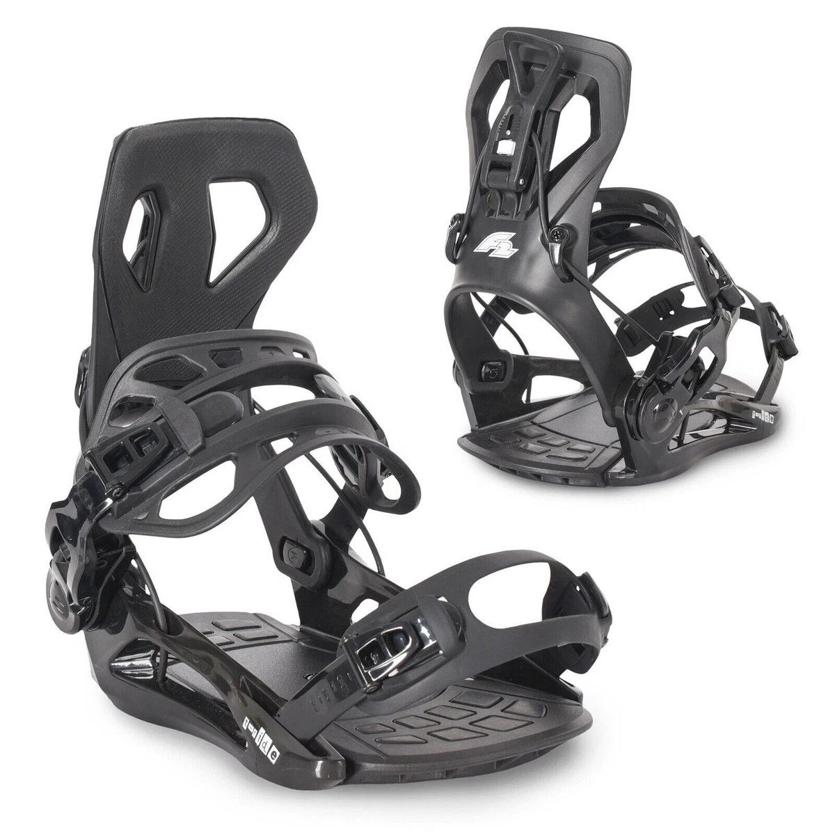 Fixation Snowboard SP FASTEC 360 Rage Step-In - Réglable, Noir, Tailles S à XL, Neuf
