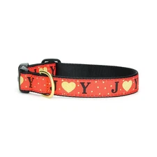 Up Country Dog Collar or Leash Joy Pattern Sizes XS, S, M, L, XL, XXL