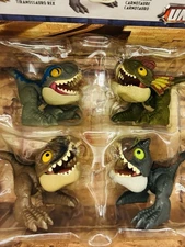 ✨NEW✨4-pack Jurassic World Dominion Uncaged Wild Pop Ups Dinosaur Toy