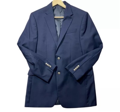 Lauren Ralph Lauren Men's Classic Navy Wool Blazer Size 39L