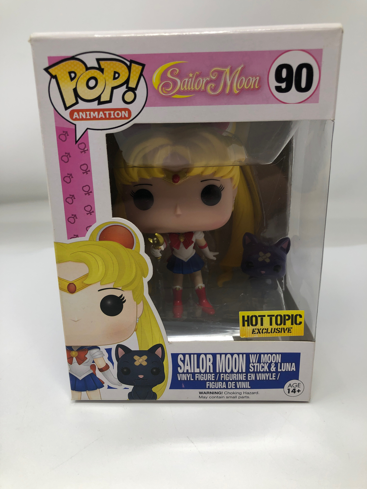 En Oferta Funko Pop! Figura De Vinilo De Animación Anime Sailor Moon Con Palo De Luna #90 Dañada