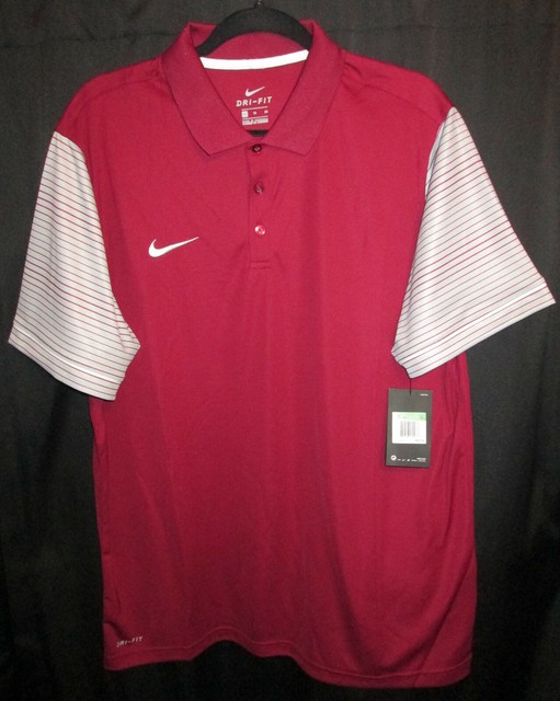 nike dri fit polo maroon