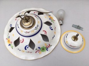 Spanish Ceiling Light Colourful Hand Painted Ceramic With Ceiling