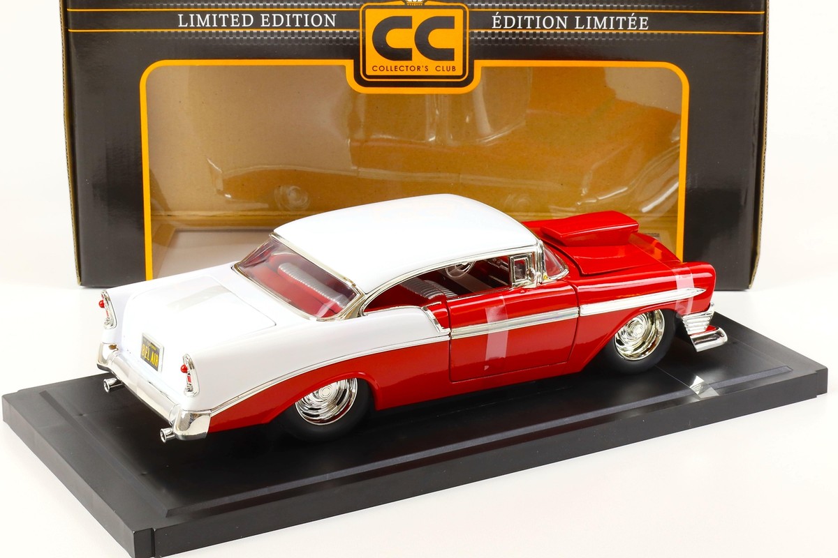 Jada 1956 Chevrolet Bel Air ミニカー 1/18 1:18 JADA Toys 1956 Chevrolet Bel Air Collectors Club red