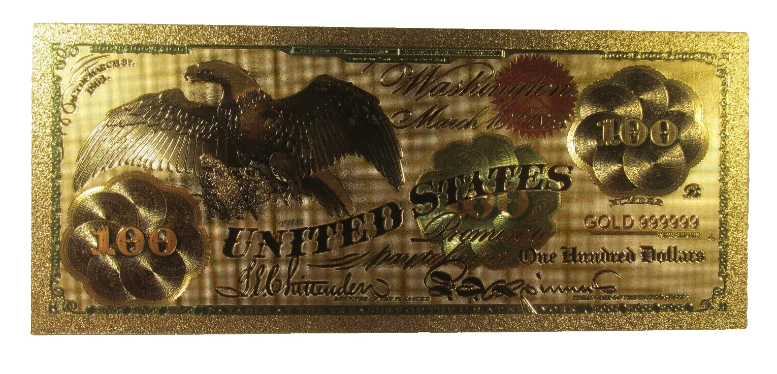 Play Money SERIES 1862 $100 HUNDRED DOLLAR BILL Reproduction Old Bill ON SALE! - Picture 1 of 2