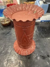 Irvins country tinware wax warmer red Church Works P-017