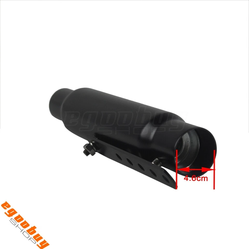 Tubo silenciador silenciador escape corto deslizable 12"" para motocicleta Harley Honda Foto 3 de 4