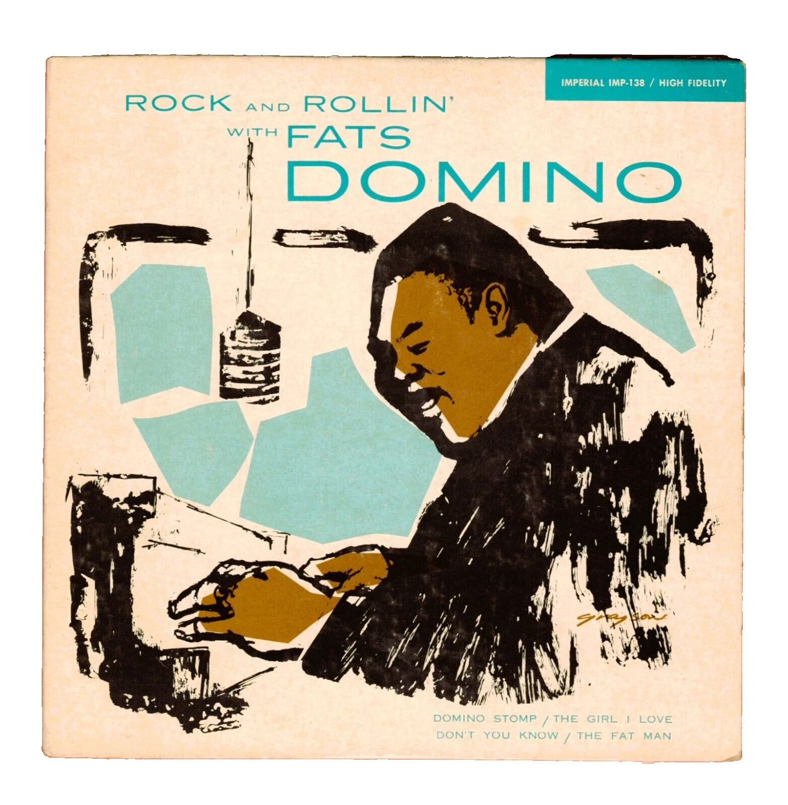 Discos de vinilo de rock single Fats Domino
