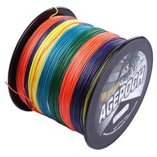 Agepoch Line 100M-2000M Test Multi-Color Dynema Braided Fishing Line 6-300LB