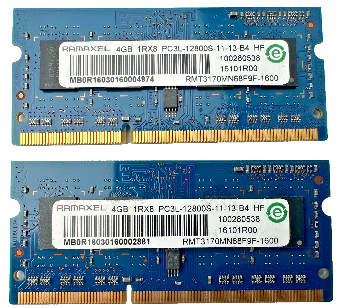 4gb 1rx8 Pc3l 12800s - Mémoire RAM / Composants