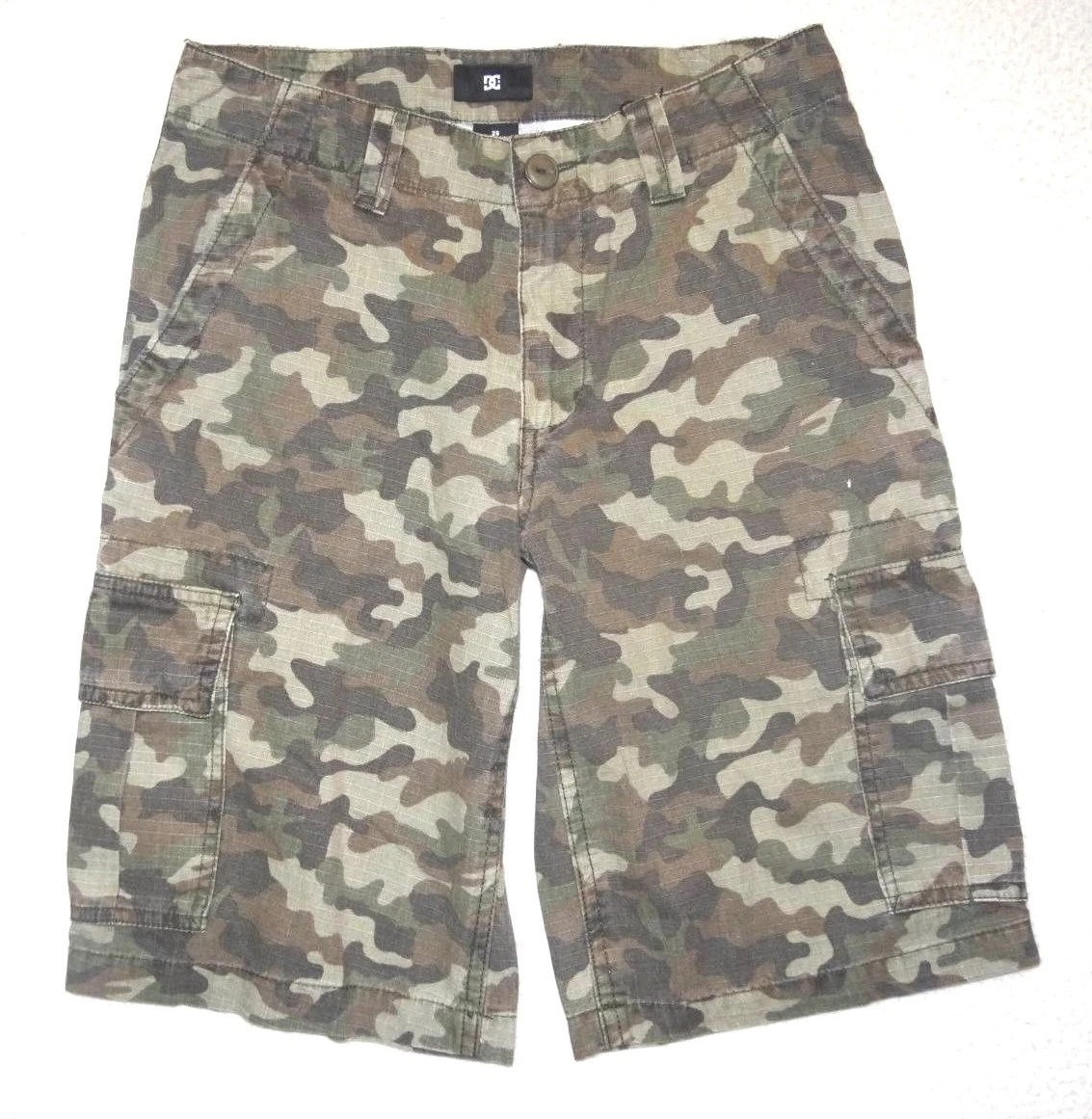 DC Shoes Boys Youth Deploy Camo Cargo Cotton Casual Walk Shorts