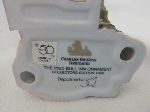 The Pied Bull Inn 5751-7 Heritage Dickens Village Signature Series 1993 MIB - Picture 8 of 15