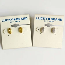 Lucky Brand Geometric Stud Earrings Gift Vintage Women Jewelry 2Colors Chosen