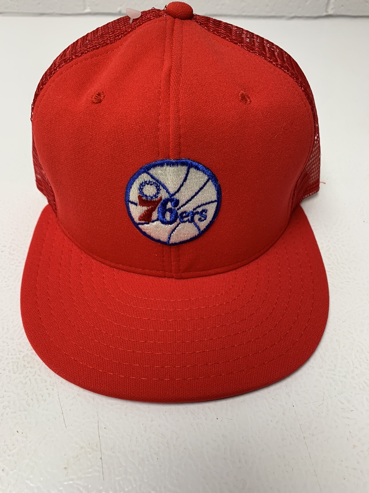 philadelphia 76ers vintage snapback hat-old school trucker-nba 1990'S