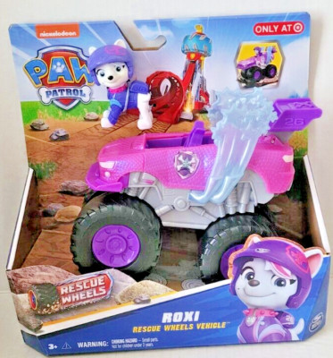 Paw Patrol Rescue Wheels ROXI Samoyed Pup with Rescue Wheels Vehicle Exclusive