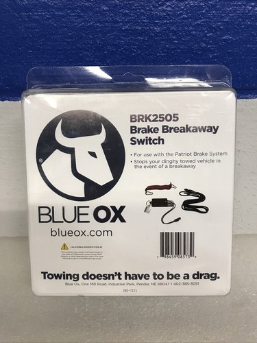 Blue Ox BRK2505 For Patriot Brake System Trailer Towing Breakaway Switch New