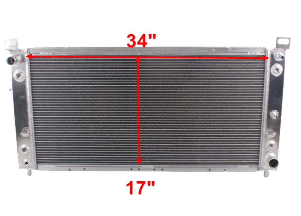 3-Row Radiator For 1999-2014 Chevy Silverado Suburban Tahoe GMC Yukon 1500 2500 Foto 2 de 4
