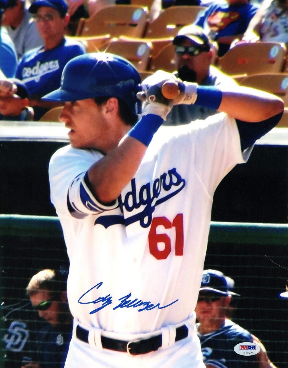 Cody Bellinger Autographed Signed 11X14 Photo Dodgers Rookie Graph PSA
