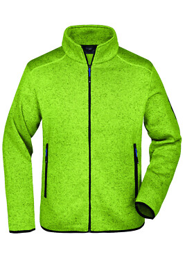Men´s Knitted Fleece Jacket Herren Fleece Jacke Fleecejacken Herren Fleece