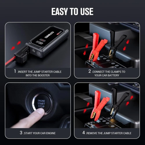 GOOLOO GE3000 Starthilfe Powerbank, 3000A Booster Auto Für - Bild 7 von 8