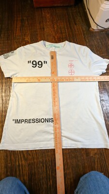 OFF-WHITE - Impressionism Oversized Boat T-Shirt in White Black