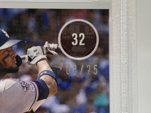 2020 Topps Fernando Tatis Jr. Purple Serial #8/25 PSA 8 POP 2 - Picture 2 of 9