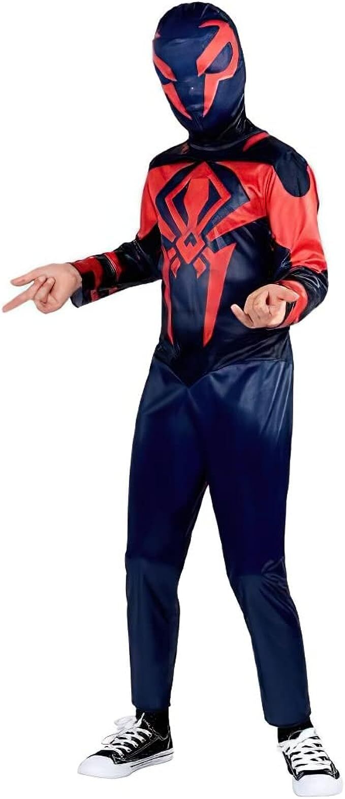 Toddler & Kids' Disney Marvel Spider-Man Peter Parker Blue/Red Padded  Jumpsuit with Mask Halloween Costume, Assorted Sizes