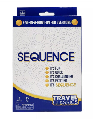 Sequence Game Travel Classics With Built In Game Board 52 Cards New In Box