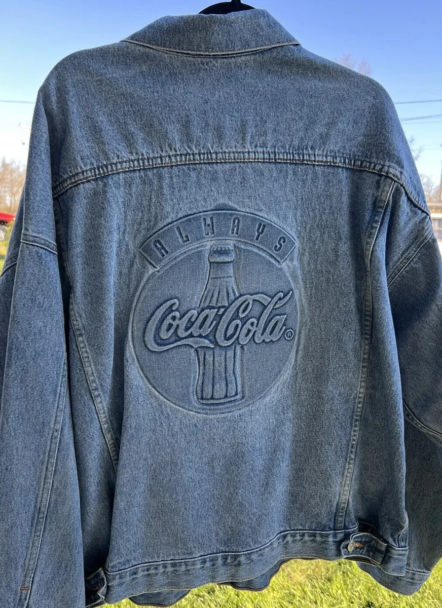 Vintage 90s Tyca Always Coca Cola Jean Denim Jacket Unisex XXL